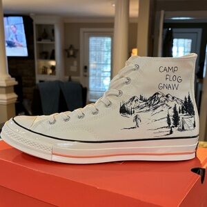 White High-Top Sneakers Camp Flog Gnaw 2025